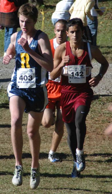 Taylor Little (TC Roberson) and Jesus Rojas (Harnett Central)